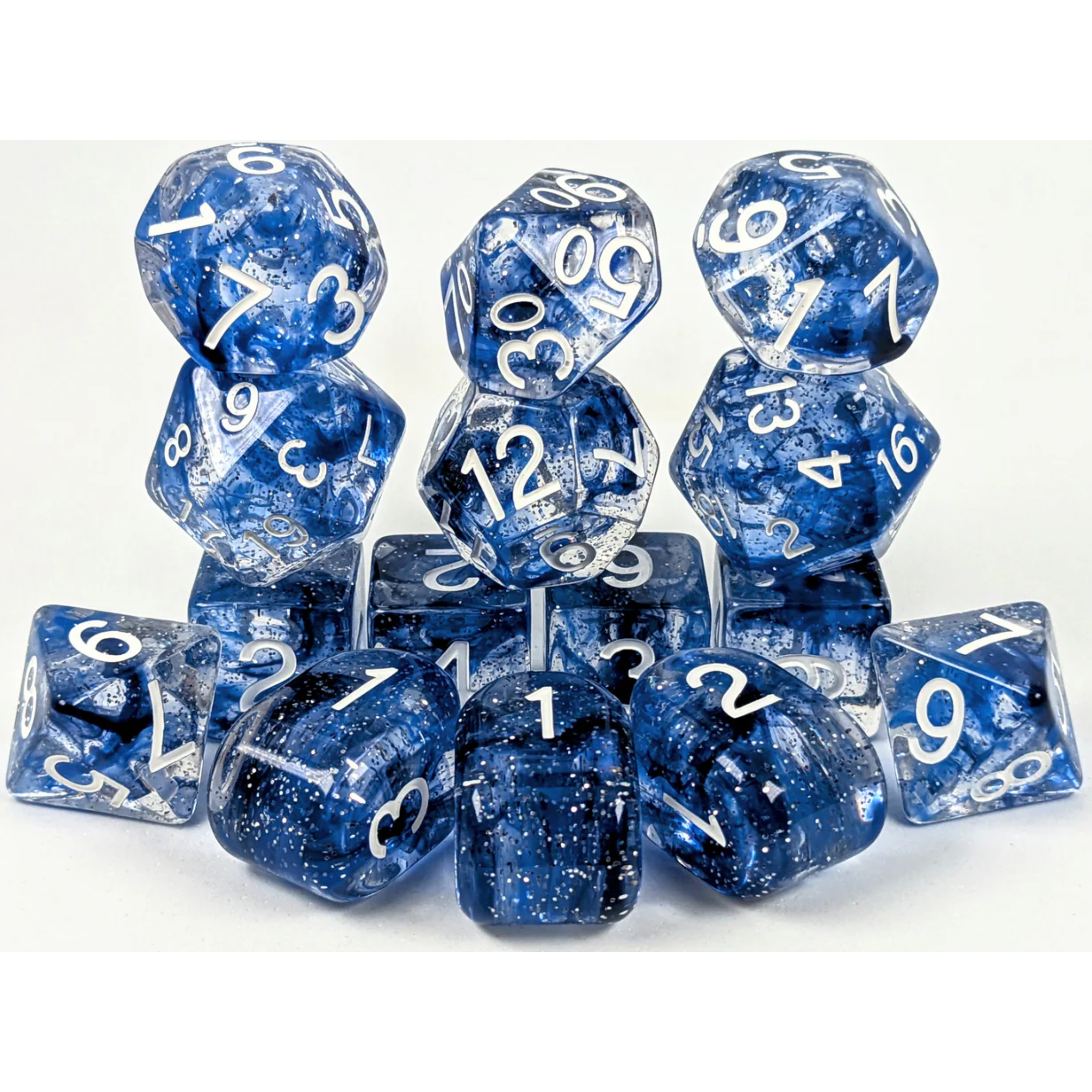R4I Sunken Silver 15 Dice Set